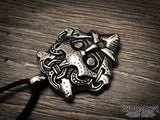 Gnezdovo Viking Warrior God Mask Pendant Necklace