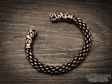 Chunky Gotland Viking Wolfe Braided Bracelet Arm Ring