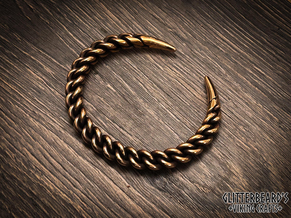 Chunky Viking Norse Concentric Bracelet Arm Ring