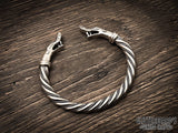 Norse Viking Silver Dragon Serpent Jormungandr Bracelet Armring