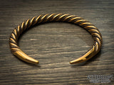 Viking Bronze Twisted Bracelet Arm Ring