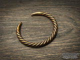 Viking Bronze Twisted Bracelet Arm Ring