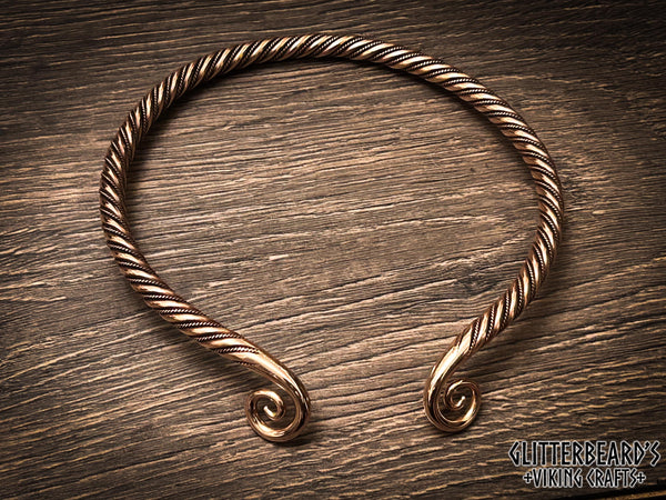 Viking Norse Celtic Chunky Torc Neck Ring