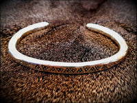 Viking Saxon Chunky Solid Brass Bracelet