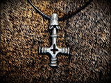 Viking Wolf Cross Hammer Mjölnir Pendant Necklace
