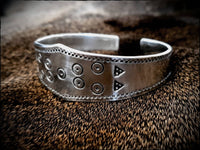Viking Saxon Norse Pewter Cuff Bracelet Arm Ring