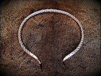 Viking Norse Bronze Raven Torc "Hugin and Munin"