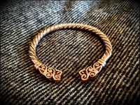 Bronze Viking Wolf Bracelet Arm Ring