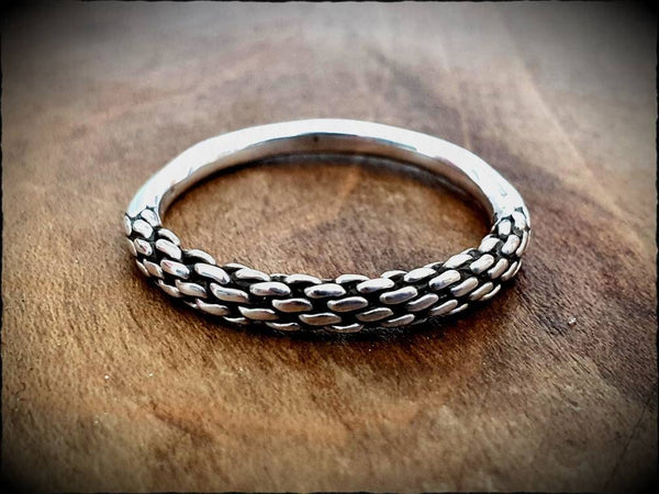 Sterling Silver .925 Hand Forged Viking Ring