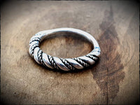 Sterling Silver Viking Twisted Ring