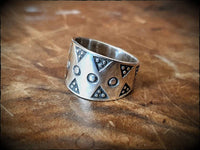 Viking Silver Stamped Ring