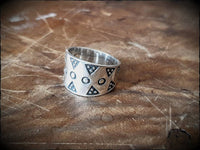 Viking Silver Stamped Ring