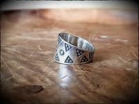 Viking Silver Stamped Ring