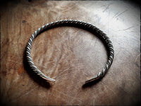 Viking Silver Twisted Bracelet