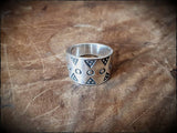 Viking Silver Stamped Ring