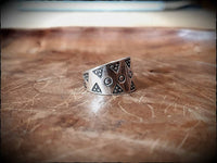 Viking Silver Stamped Ring