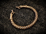 Bronze Viking Dragon Serpent Bracelet Arm Ring