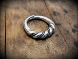 Viking Celtic Twisted Chunky Sterling Silver Ring Adjustable/Non-adjustable