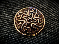 Viking Norse Bronze Circular Disc Brooch