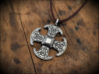 Viking Saxon Canterbury Cross Pendant Necklace